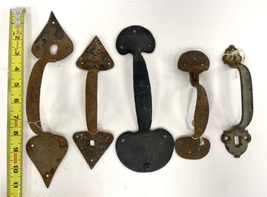 5 IRON DOOR HANDLES