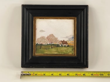 SMALL W/C PAINTING COUNTRY HOME