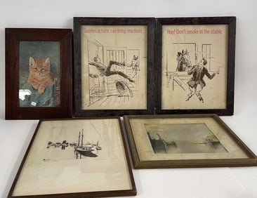 FIVE MISC PRINTS