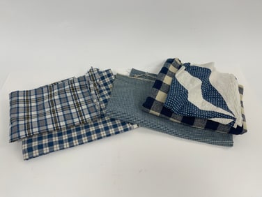 MISC BLUE / WHITE TEXTILE LOT