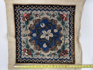 HAND SEWN BEADED MAT