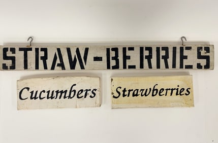 THREE COUNTRY FRUIT & VEG SIGNS