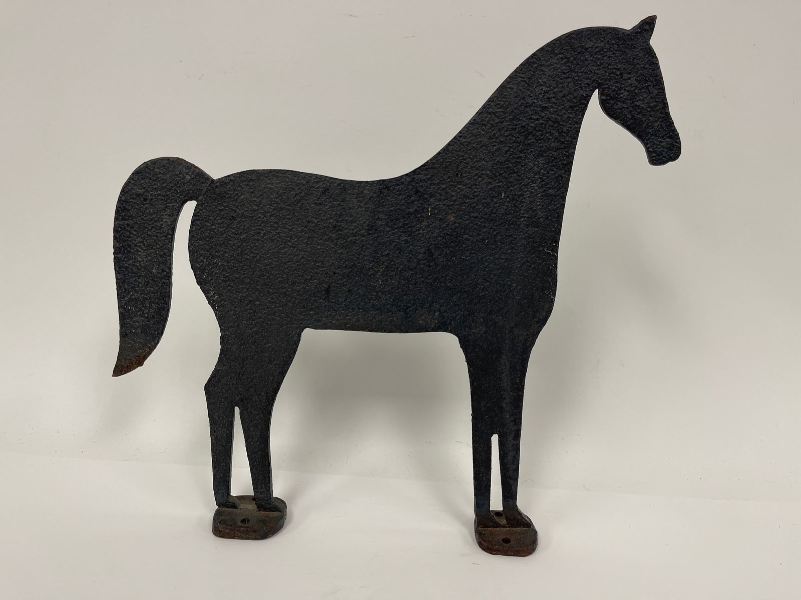 CAST IRON HORSE: CAST IRON HORSE 12" X 12"