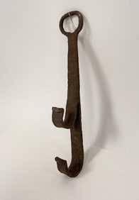 EARLY TWO HOOK POT HOLDER