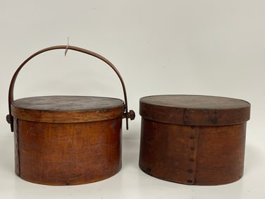 TWO 19TH C PANTRY BOXES