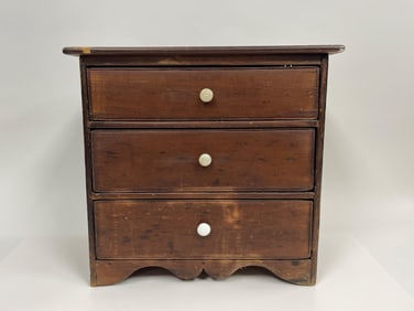 THREE DRAWER PINE CABINET