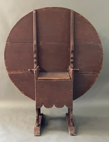 RARE & IMPORTANT SHOEFOOT HUTCH TABLE