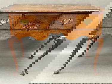 18TH C QUEEN ANNE SERVER , ONCE A HIGHBOY BASE