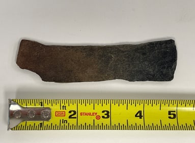 FIREPLACE STONE FRAGMENT FROM THE 1626 FORT AT CASTINE, MAINE