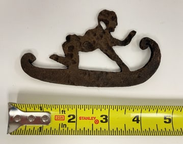 FIRE STEEL IN THE SHAPE OF A NAKED ABORIGINE