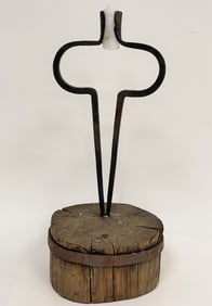 17TH-18TH C WROUGHT IRON AND WOOD