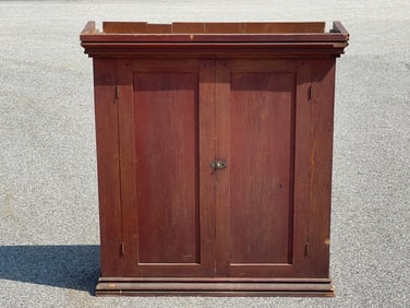 18TH C TWO DOOR CUPBOARD