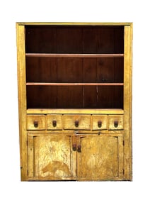 GREAT EARLY OPEN TOP APOTHECARY CUPBOARD