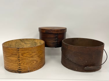GROUPING OF TWO MEASURES AND LARGE COVERED PANTRY BOX 6 X 10