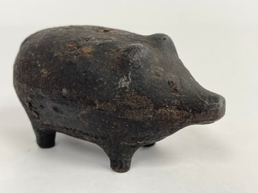 MINIATURE CAST LEAD PIG