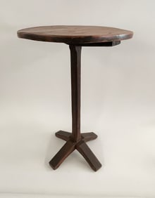 RARE PAINTED PILGRIM CROSS BASE STAND