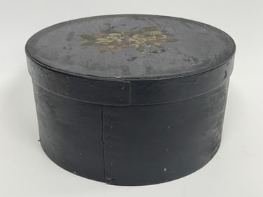 18TH C ROUND PANTRY BOX