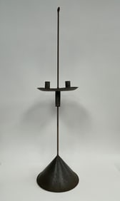 EARLY 19TH C TWO CANDLE LIGHTING STAND