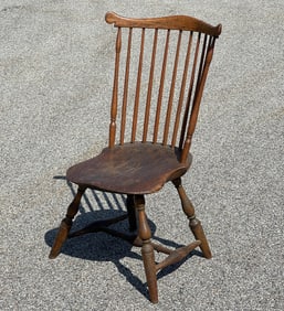18TH C CT. FANBACK WINDSOR SIDE CHAIR