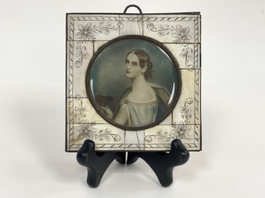 MINIATURE PORTRAIT 1780 WOMAN