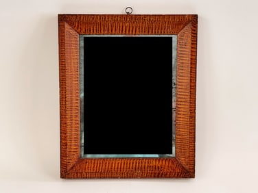 VIBRANT TIGER MAPLE GRAINED MIRROR