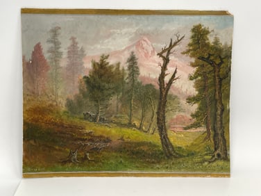 OIL/BOARD BY SOLON DOGGETT (1845-1933)