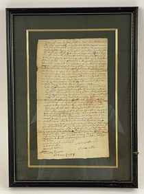 1757 AMERICAN HANDWRITTEN INDENTURE