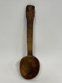 LARGE 18THC WOODEN SPOON