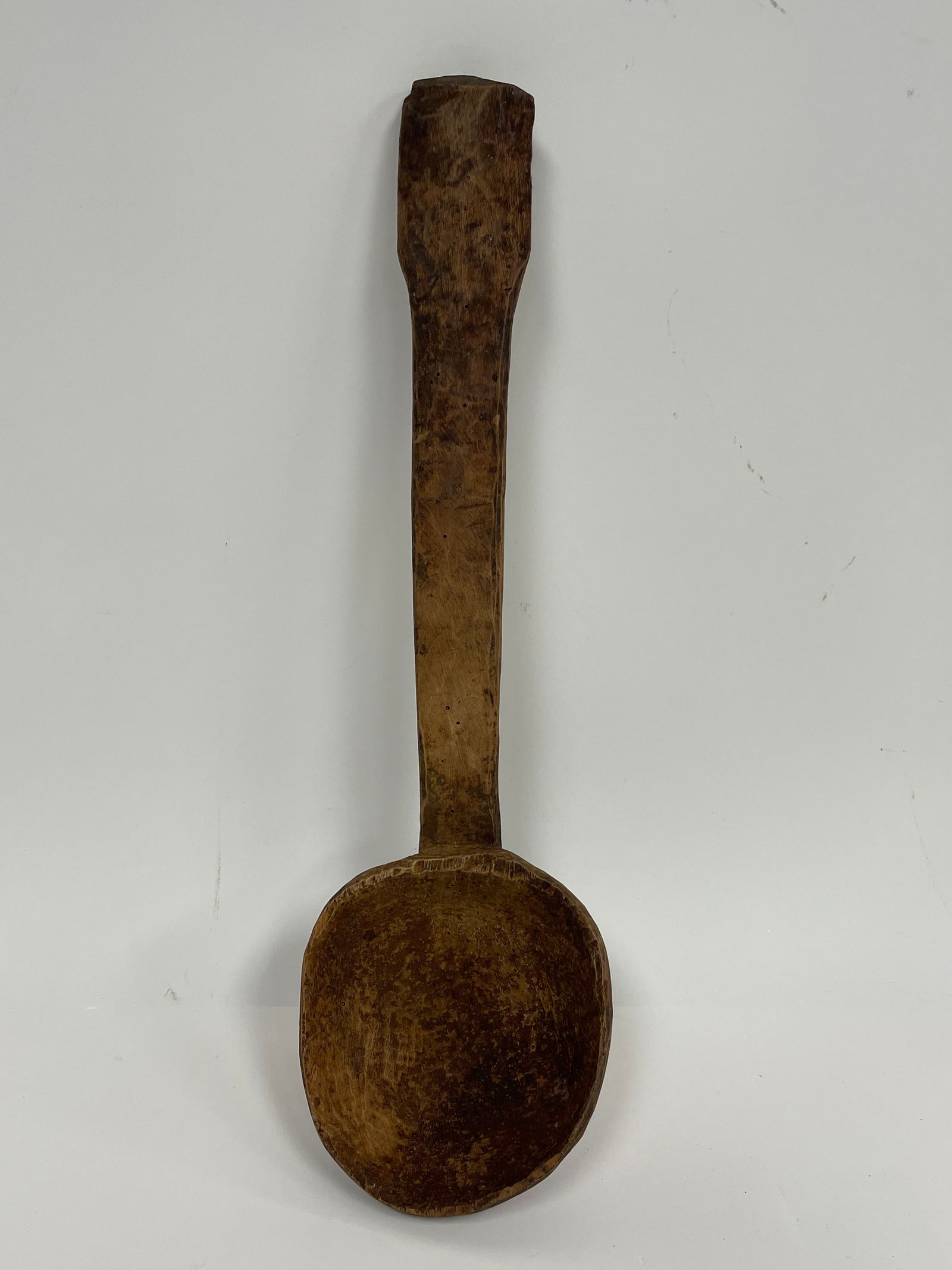 LARGE 18THC WOODEN SPOON (1 of 4)