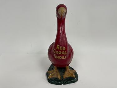 STORE ADVERTISING BIRD SHAPED 3 DIMENSIONAL DISPLAY “RED GOOSE SHOES
