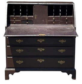 FINE CT. MAPLE SLANT FRONT DESK