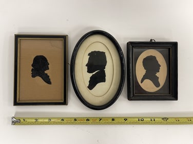 GROUPING OF THREE SILHOUETTES