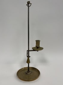VERY RARE BRASS / IRON CANDLE WITH SNUFFER