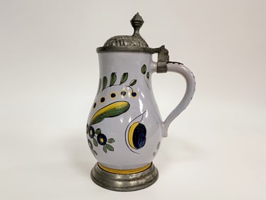 TANKARD WITH PEWTER TOP