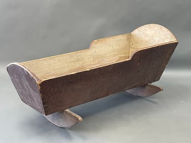 RED PAINTED CRADLE