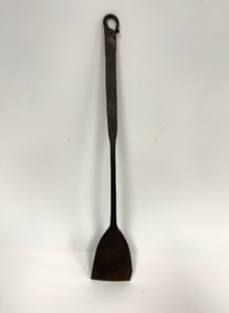 17THC MINIATURE FORGED IRON SPATULA 16" X 2.5"