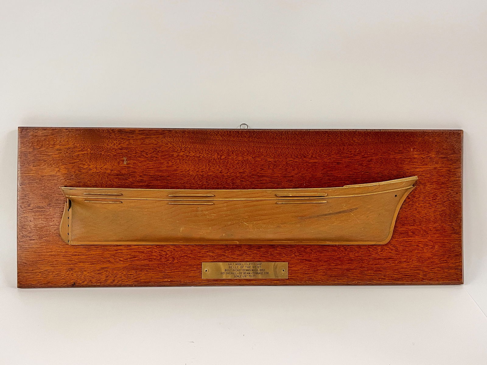 SHIP HALF MODEL MOUNTED (1 of 5)