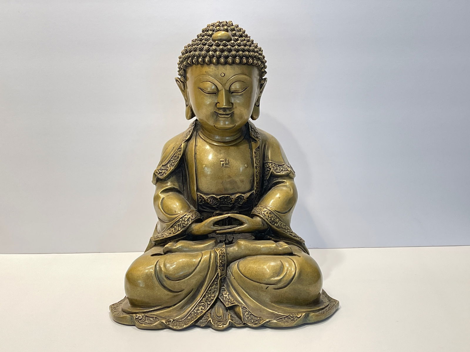 LARGE BRONZE SEATED LADY