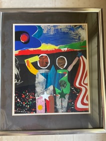 MODERN ART LITHOGRAPH SIGNED SAMUEL MAITEN