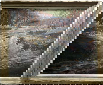 O/C PAINTING SEASCAPE SIGNED