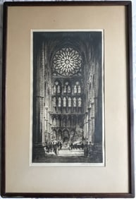 ETCHING SIGNED LR ANTHONY EDWARD