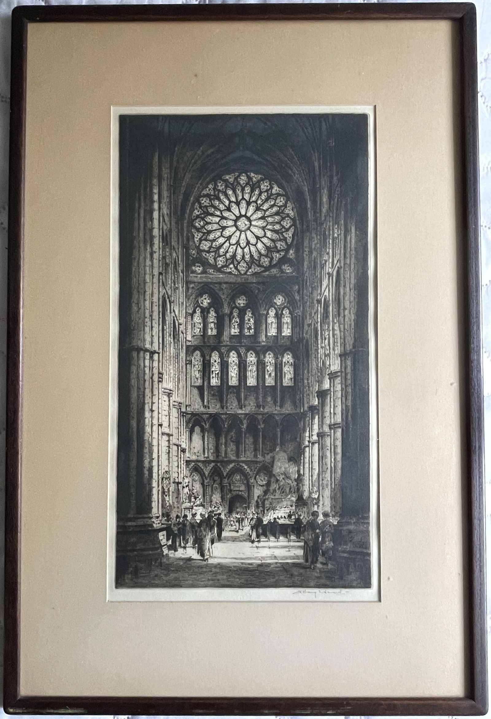 ETCHING SIGNED LR ANTHONY EDWARD: ETCHING SIGNED LR ANTHONY EDWARD 9 X 16