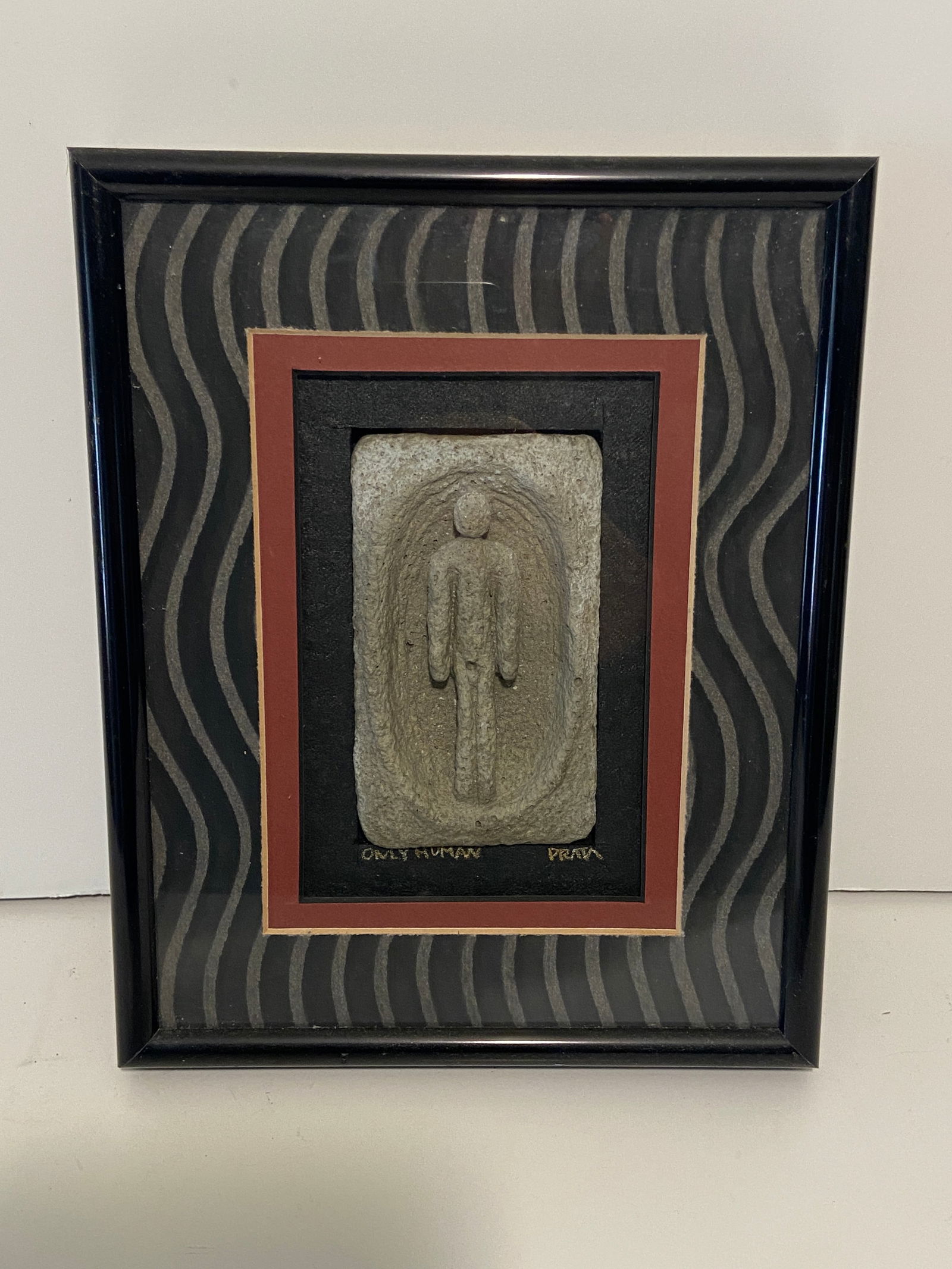 "ONLY HUMAN" RALPH PRATA ABSTRACT FROM STONE SIGNED (1 of 2)