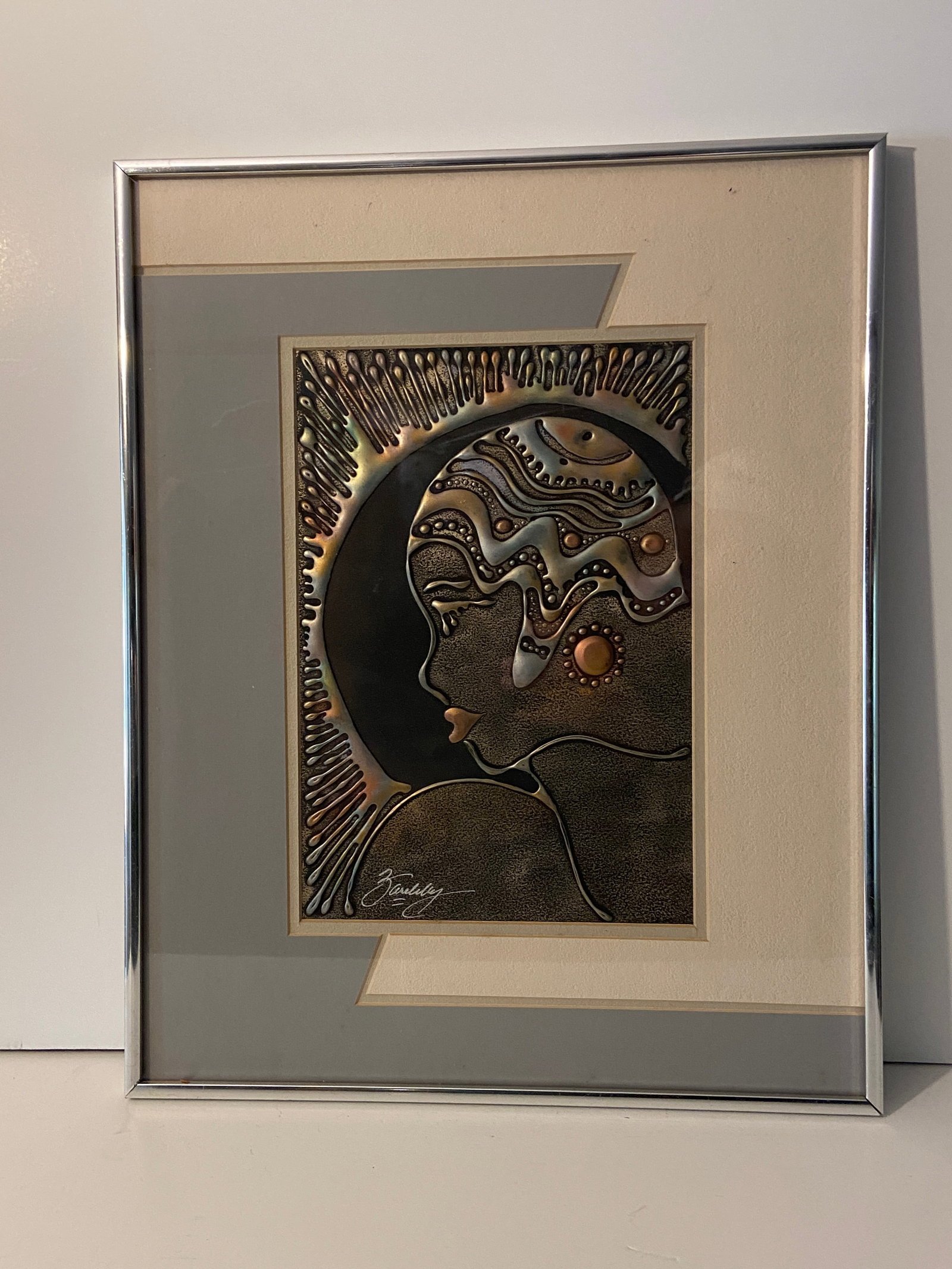 ABSTRACT ART 3D OF WOMAN: ABSTRACT ART 3D OF WOMAN 12" X 16"