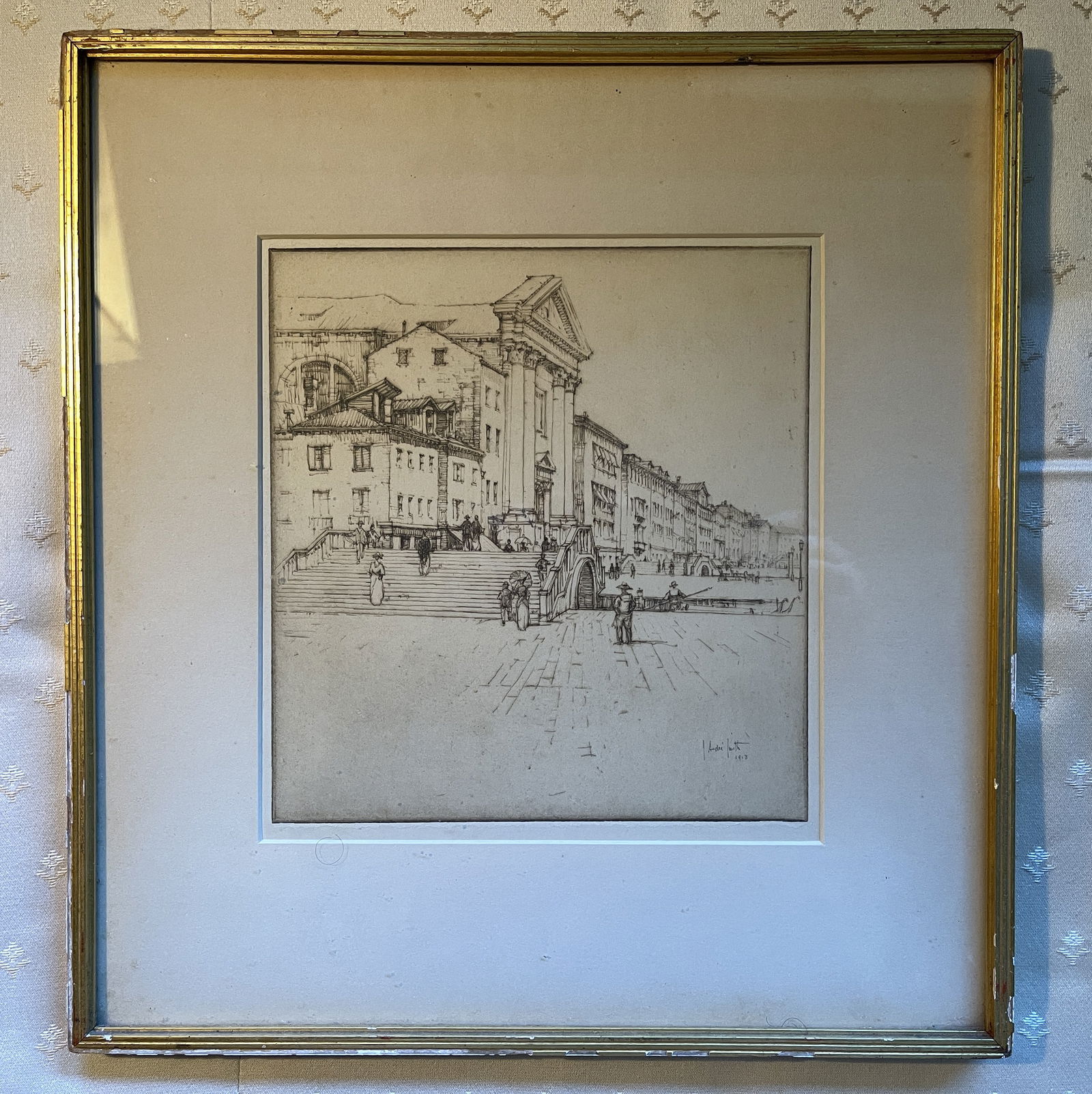 ETCHING ARDIE SMITH 1913: ETCHING ARDIE SMITH 1913 14" X 15"