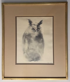 OWL PRINT SIGNED MAYA GARDNER