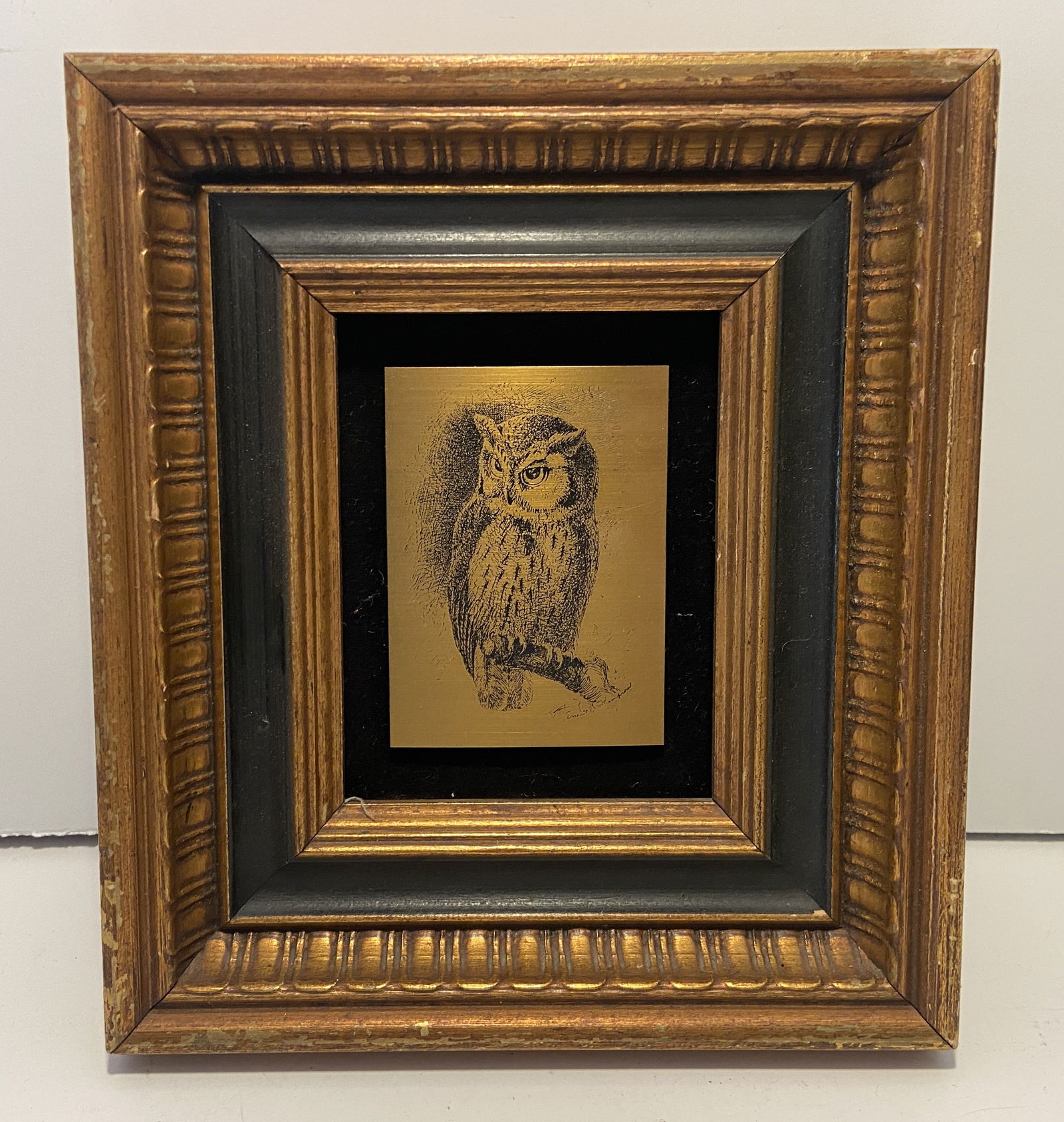ETCHING OF BRASS SCREECH OWL #590 COOPERSTOWN USA INC , SALISBURY ,MA: ETCHING OF BRASS SCREECH OWL #590 COOPERSTOWN USA INC , SALISBURY ,MA