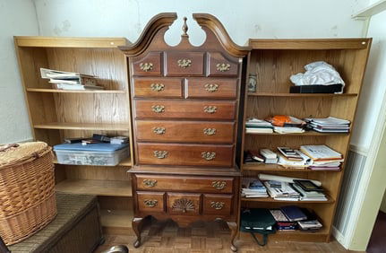 THREE SETS OF BOOKSHELVES 36 X 13 X 72