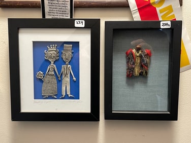 GROUPING OF PEWTER ART, RONDELL ART