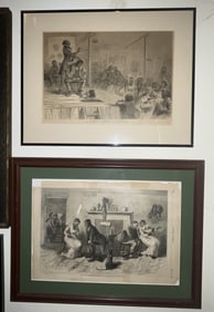 TWO PRINTS, THE PHRENOLOGIST OF BLACKVILLE DRAWN BY EYTINQUE, AND LOVE IN BLACKVILLE